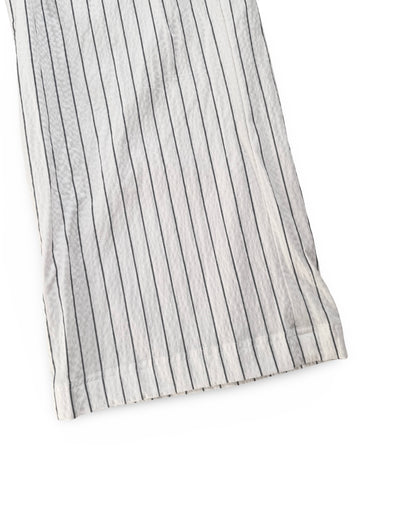 White Striped Wide Legged Pajama