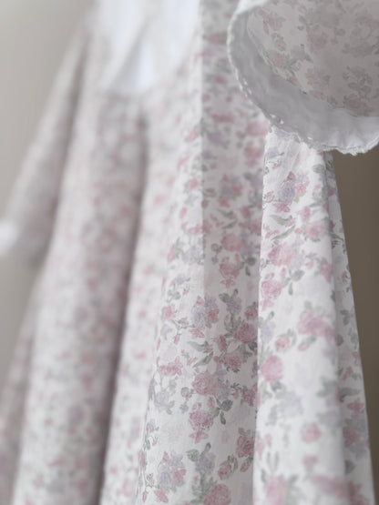 Floral A-line lace kurta set