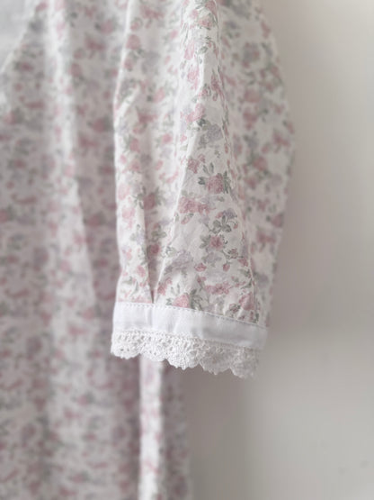 Floral A-line lace kurta set