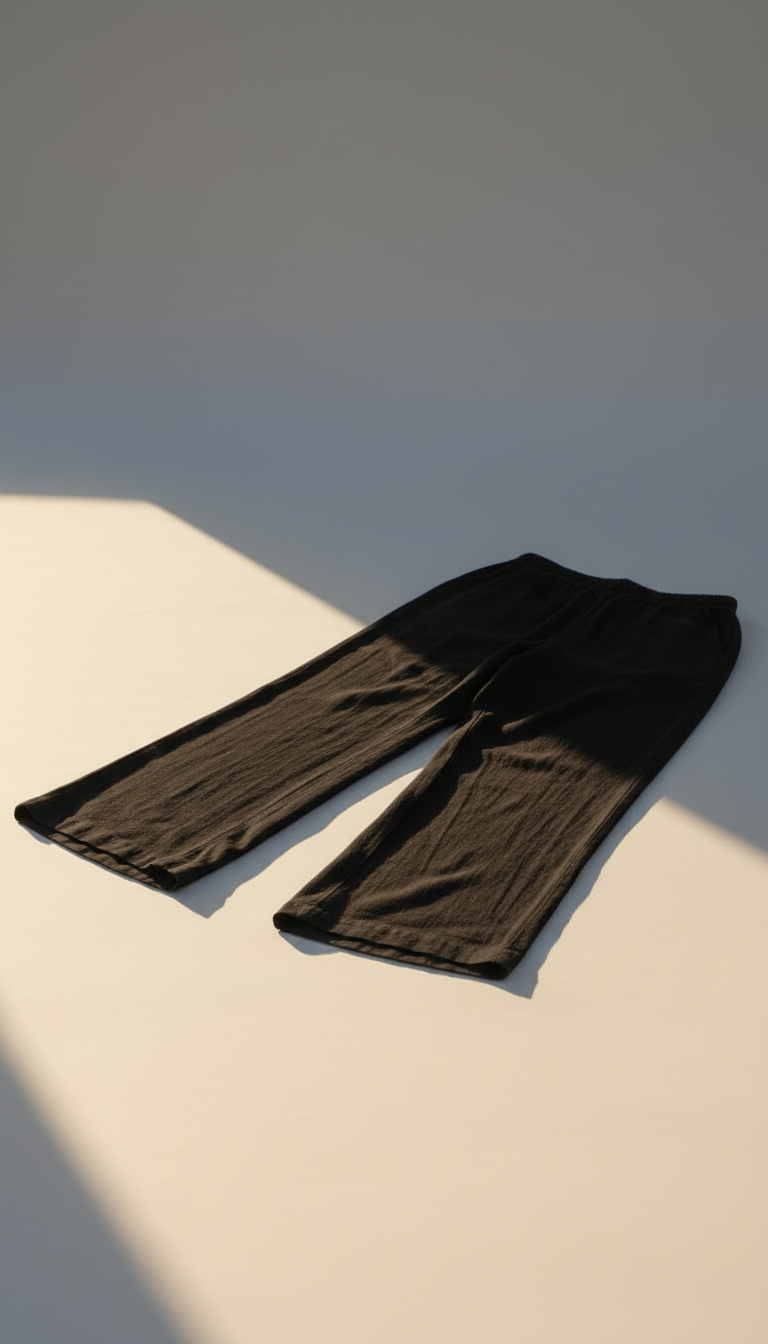 Black cotton plazo / pajama