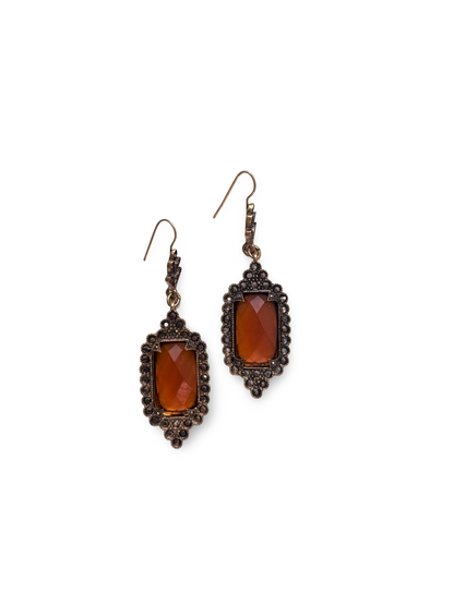 Temple hanging earrings