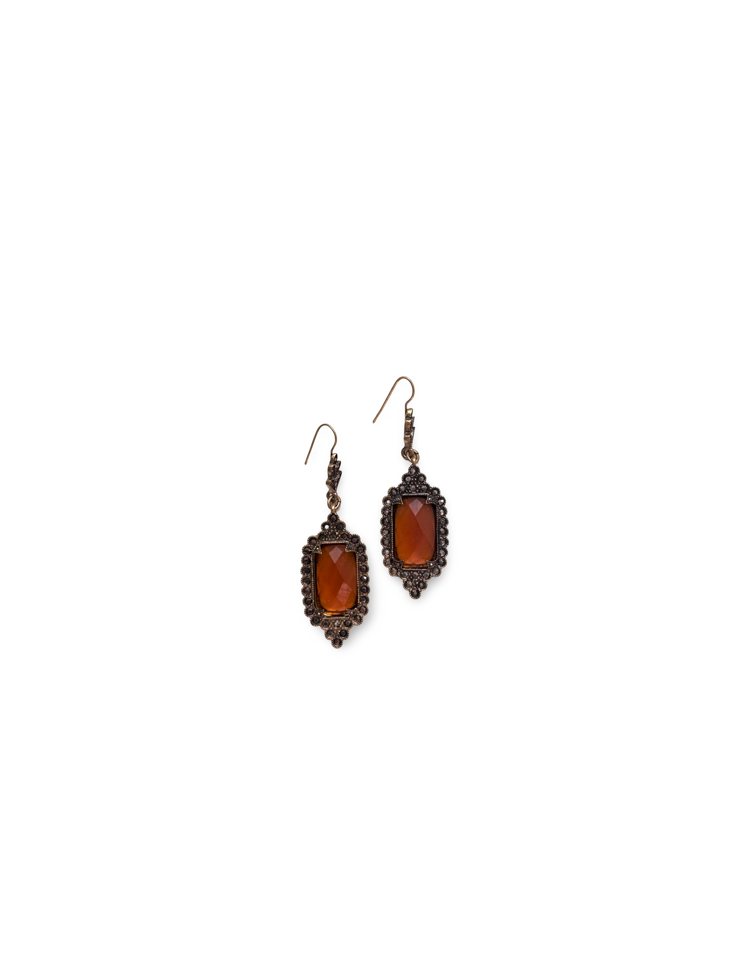 Temple hanging earrings