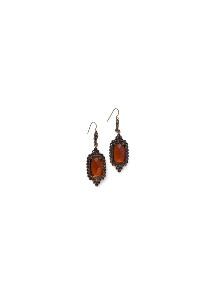 Temple hanging earrings