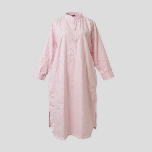 Baby pink strip kurta set