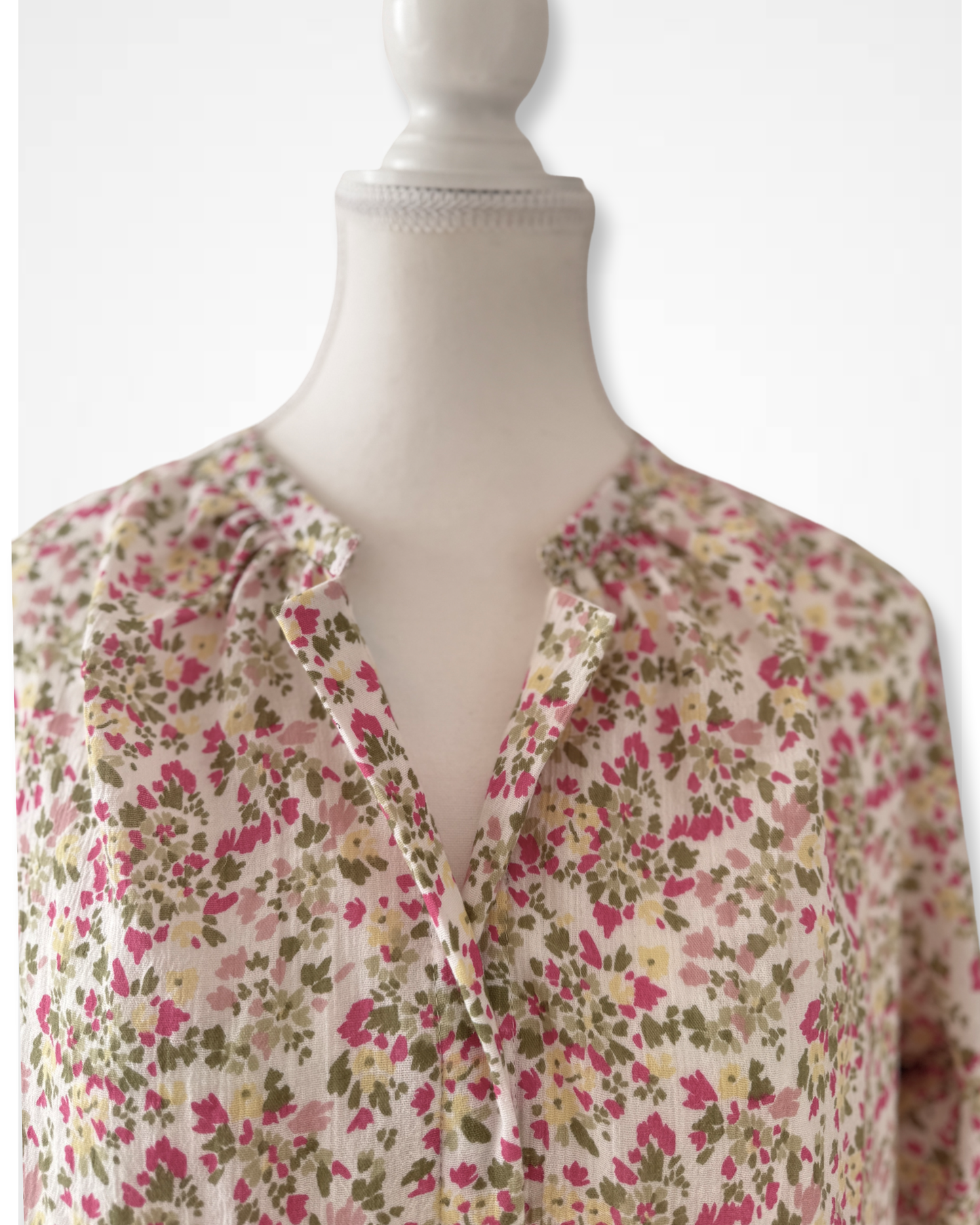 Meadow Mist Floral Shirt Dress